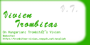 vivien trombitas business card